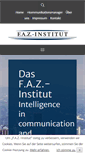 Mobile Screenshot of faz-institut.de