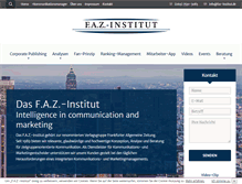 Tablet Screenshot of faz-institut.de